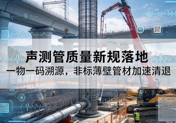 宝山区声测管质量新规落地，一物一码溯源，非标薄壁管材加速清退