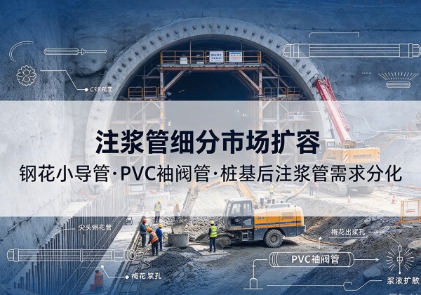 宝山区注浆管细分市场扩容，隧道钢花小导管、PVC 袖阀管、桩基后注浆管需求分化